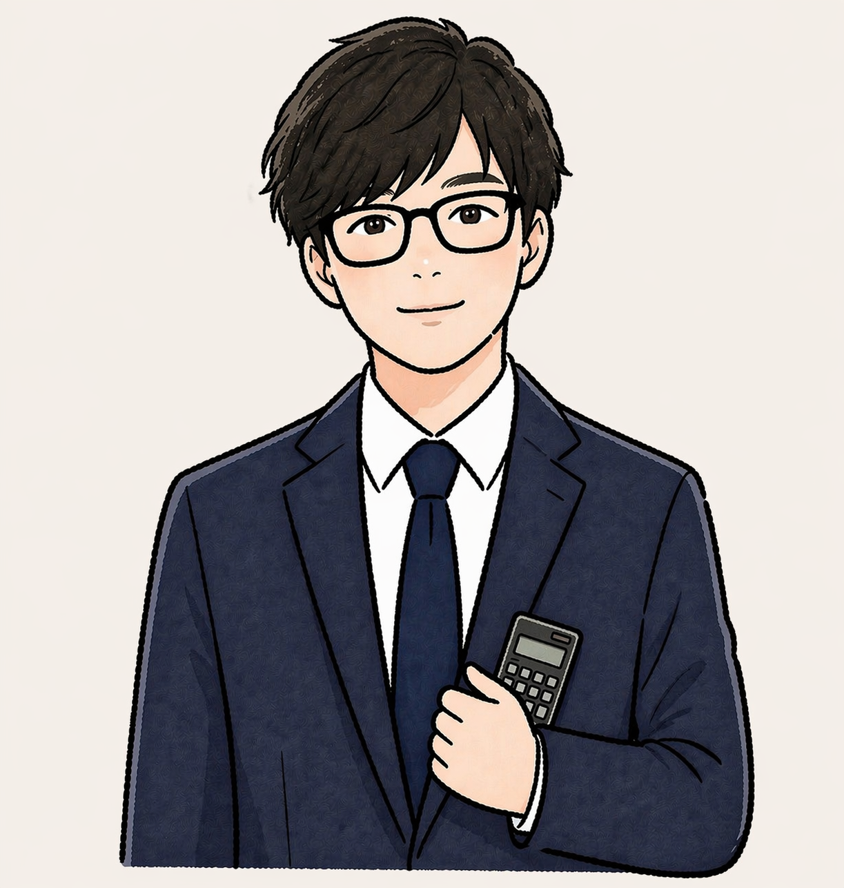 代表税理士 下伊豆健汰のイラスト